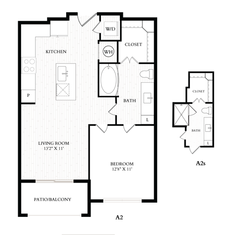Aura 35Fifty Apartments 2D Floor Plan - A2